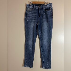 Judy Blue Jeans Womens 29 Blue Boyfriend Fit Distressed Denim Casual Normcore